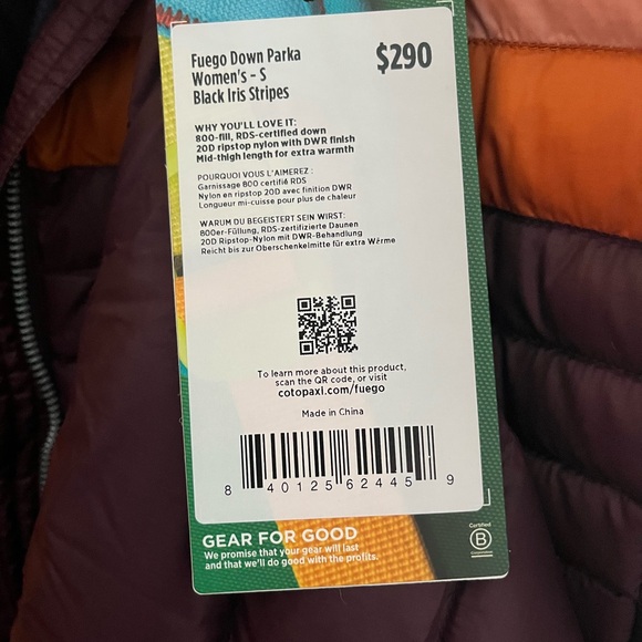 Cotopaxi Burgundy Puffer Coat with Insulated Warmth - Picture 6 of 6